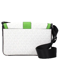 White Fabric Crossbody Bag