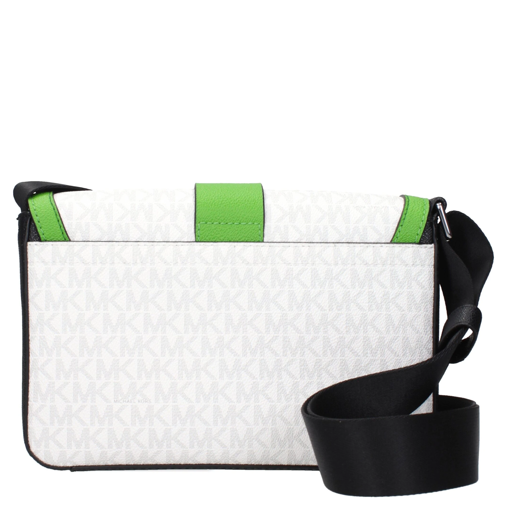 White Fabric Crossbody Bag