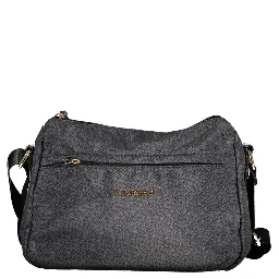 Black Polyester Women Handbag