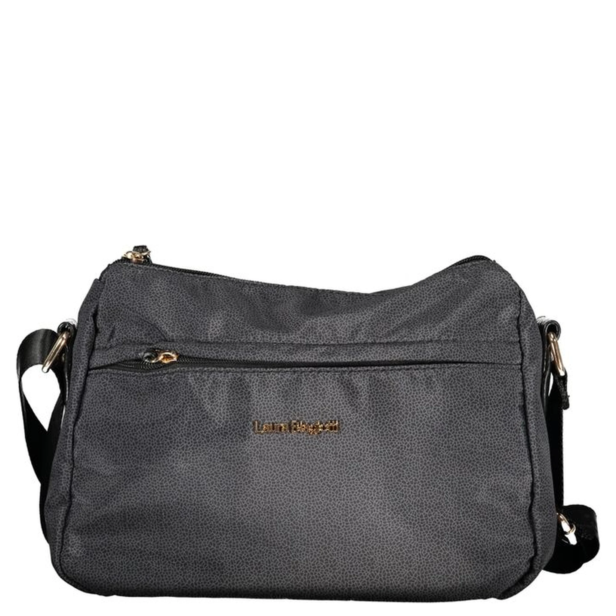 Black Polyester Women Handbag