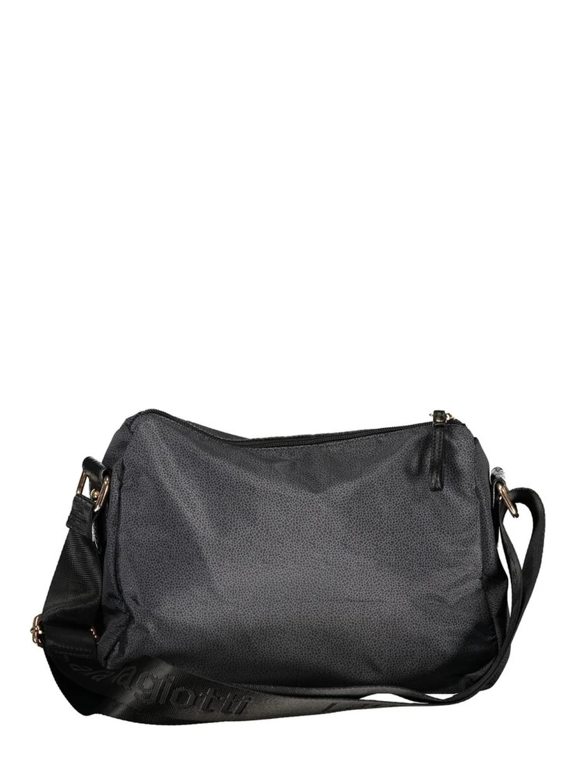Black Polyester Women Handbag
