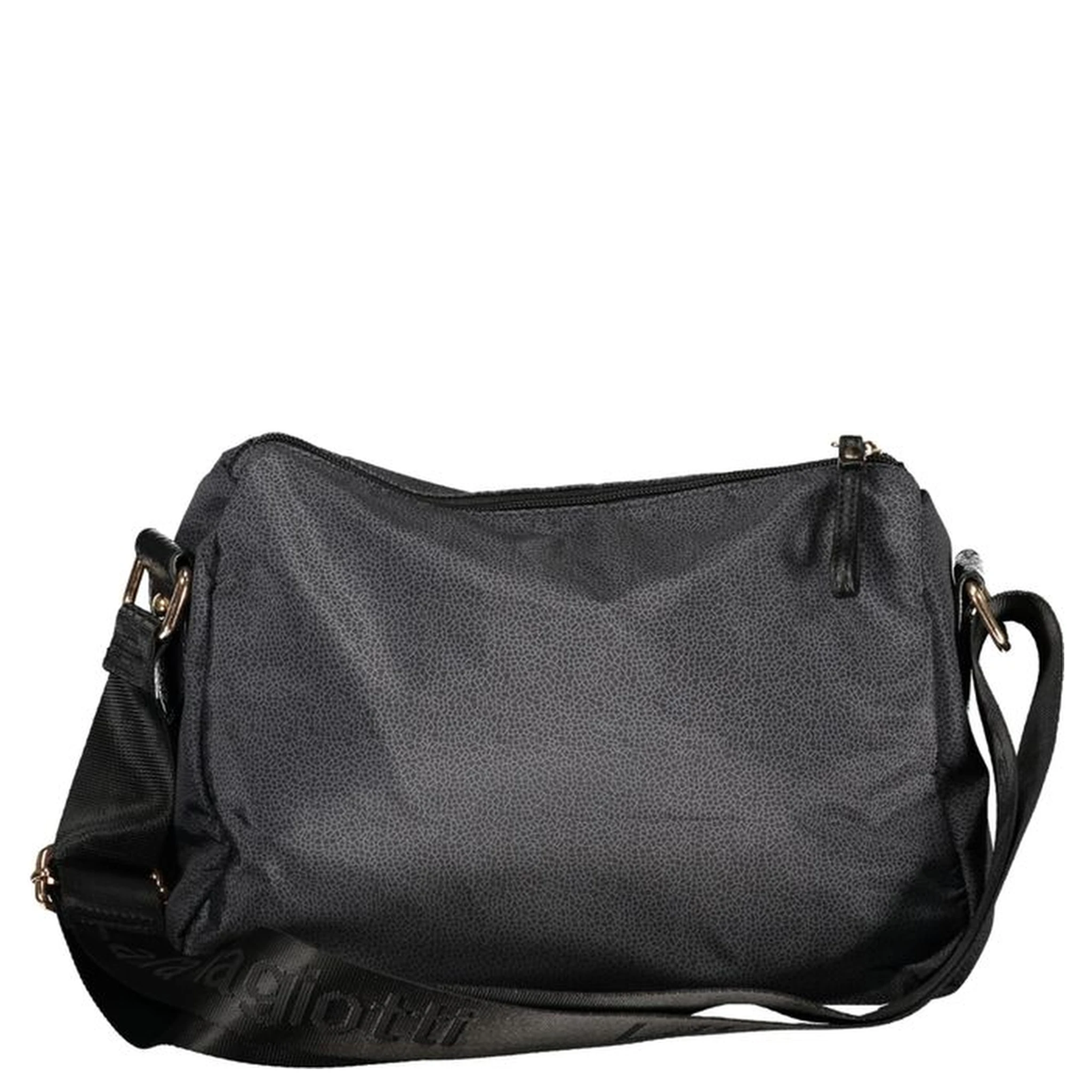 Black Polyester Women Handbag
