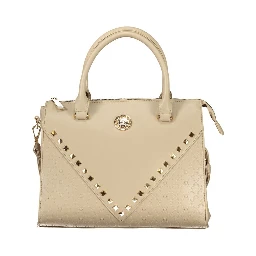 Beige PVC Women Handbag