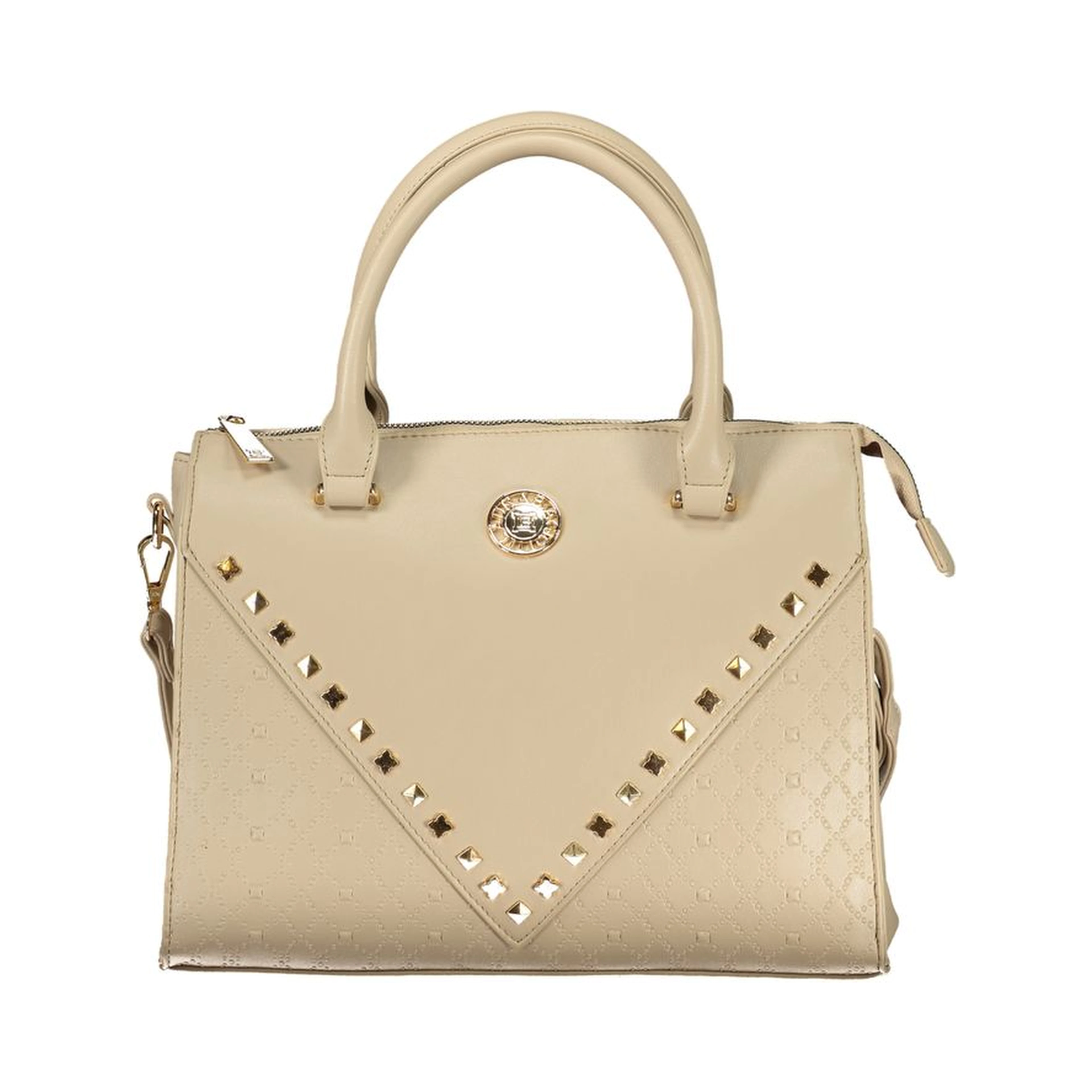 Beige PVC Women Handbag