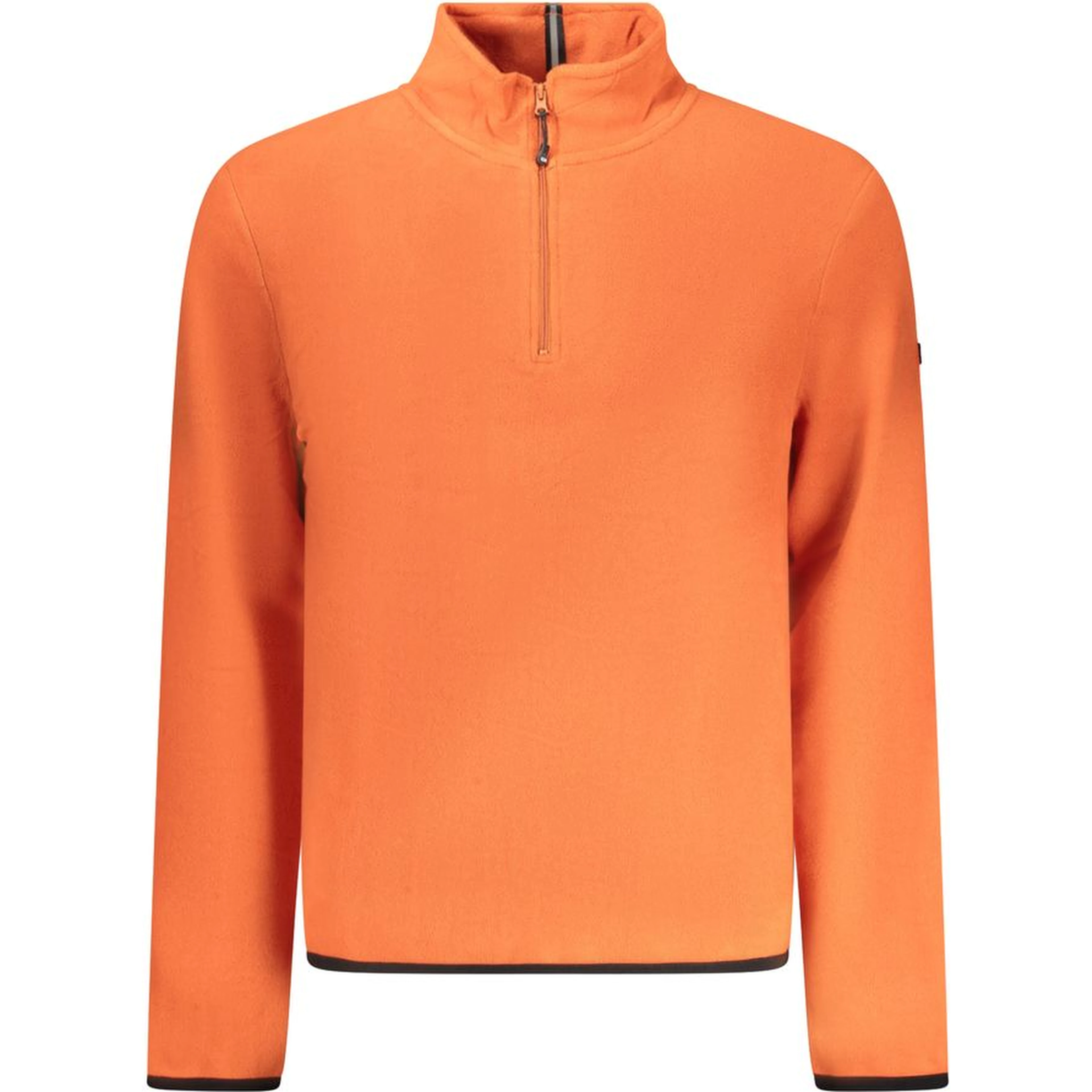 Orange Polyester Men Sweater