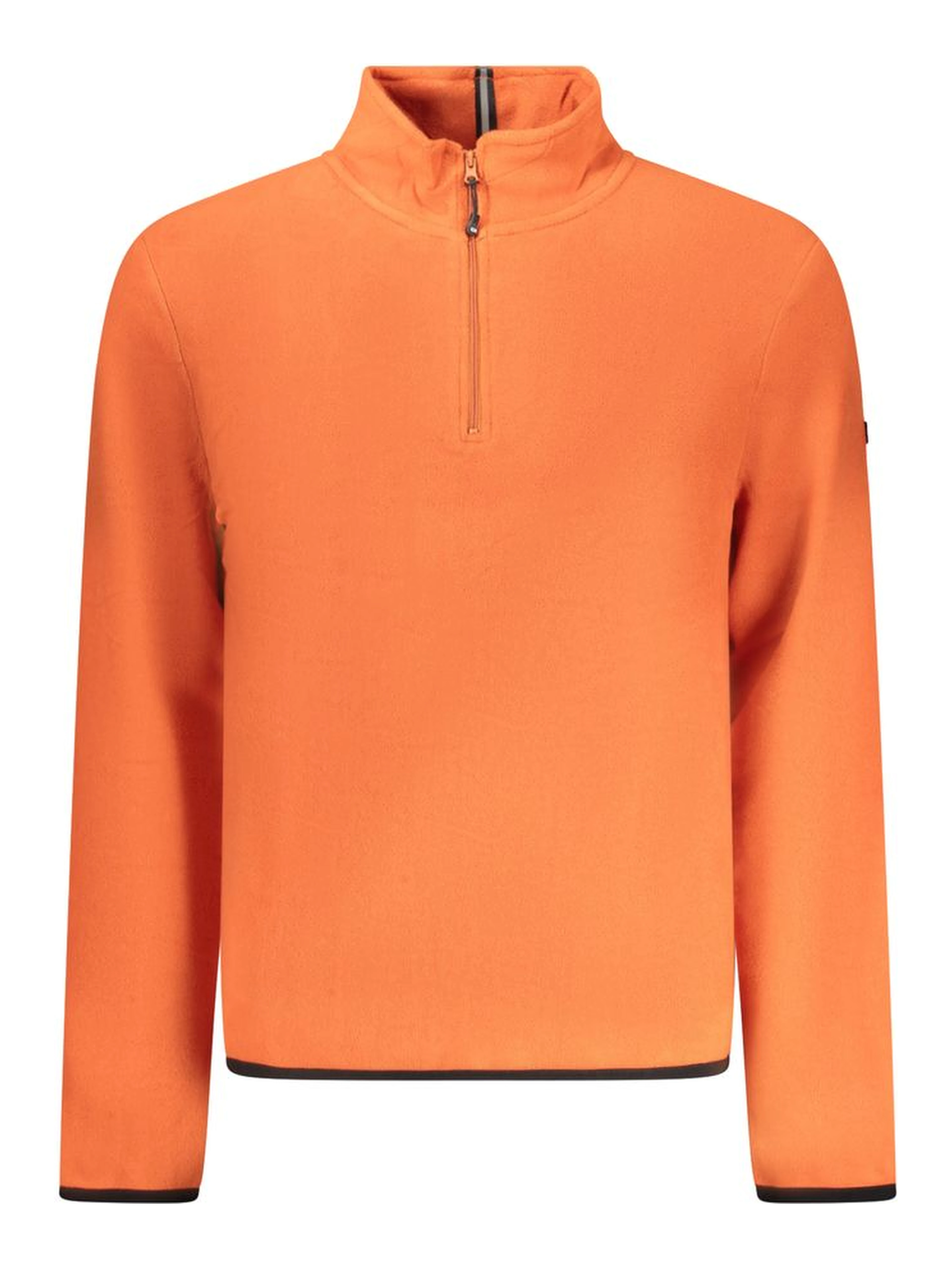 Orange Polyester Men Sweater