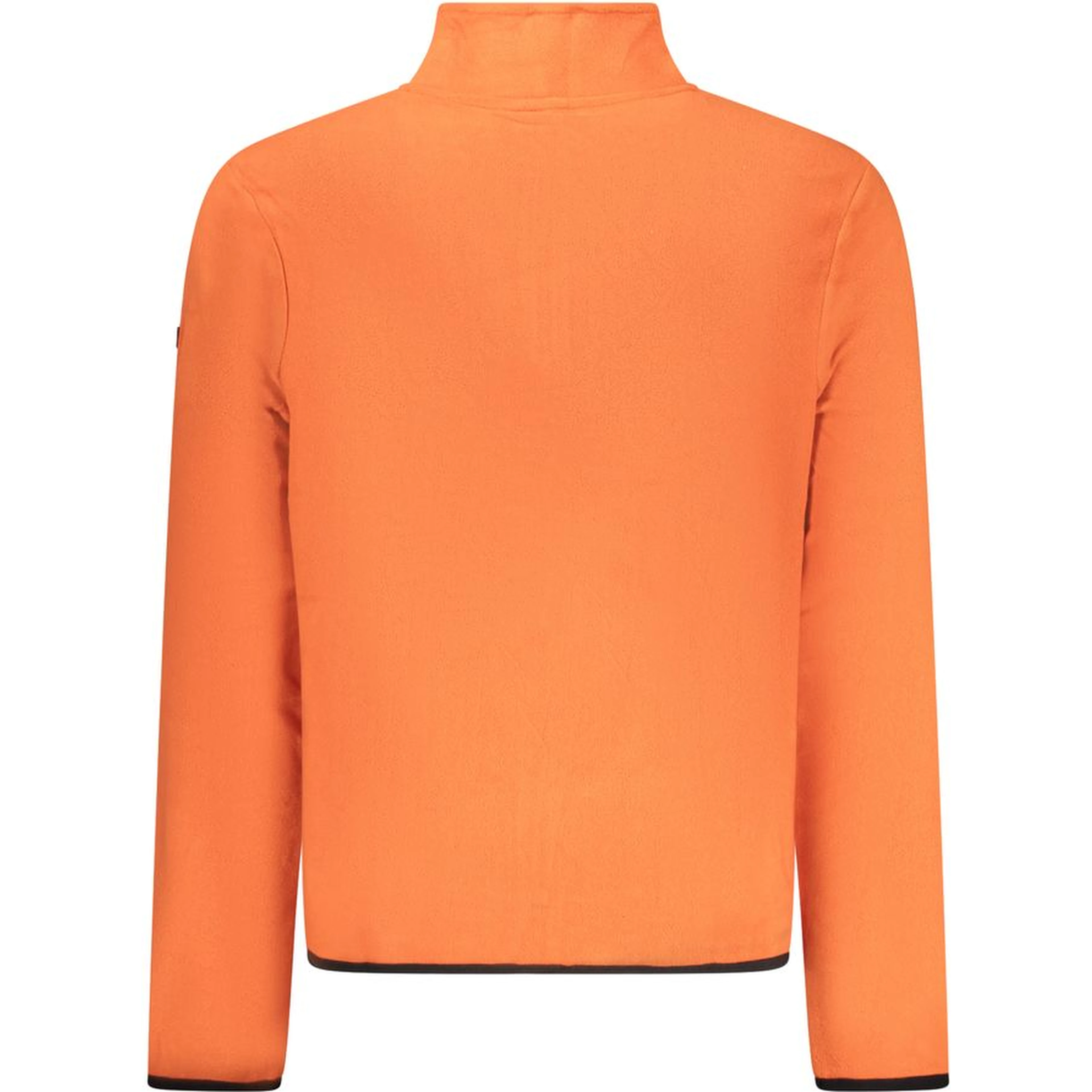 Orange Polyester Men Sweater