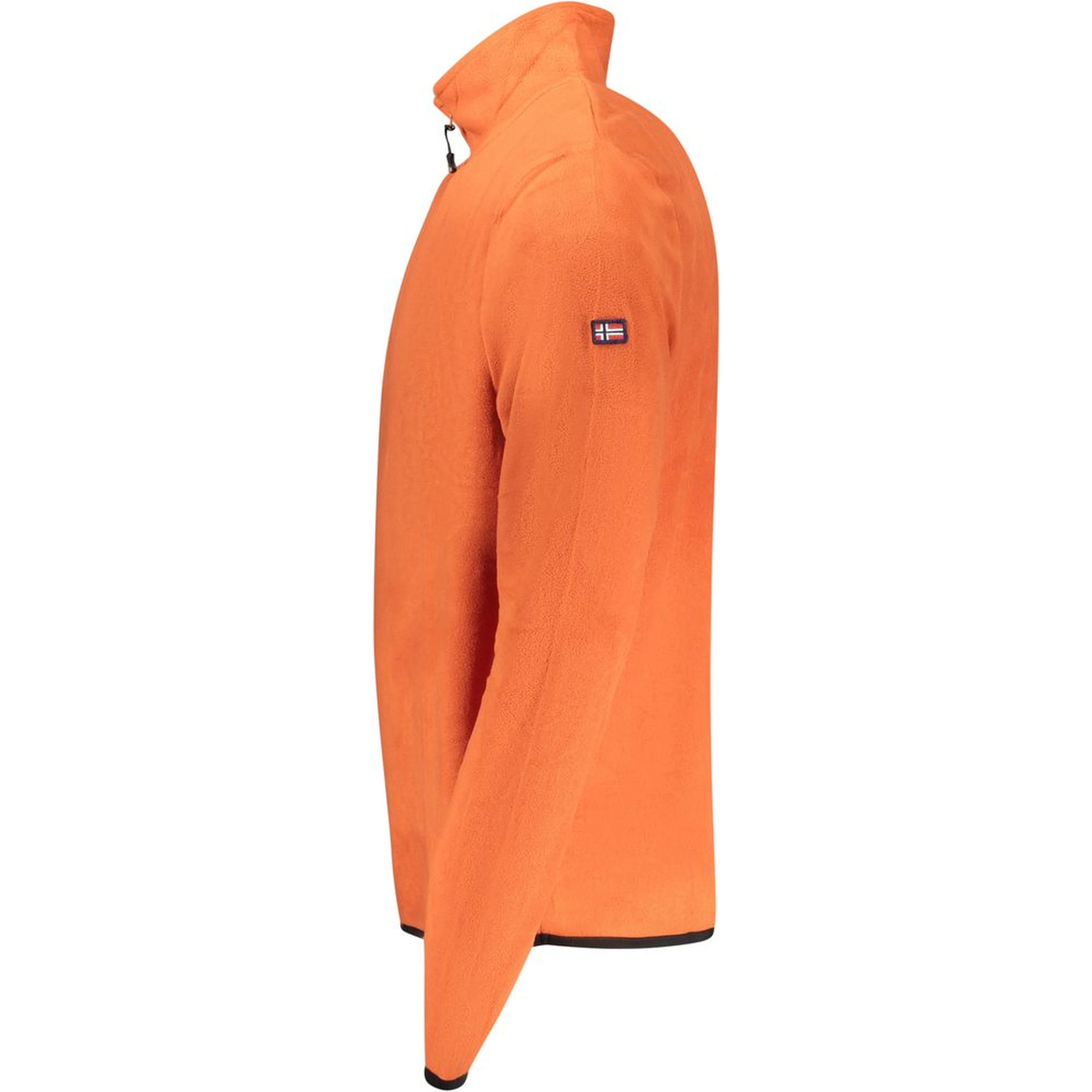 Orange Polyester Men Sweater