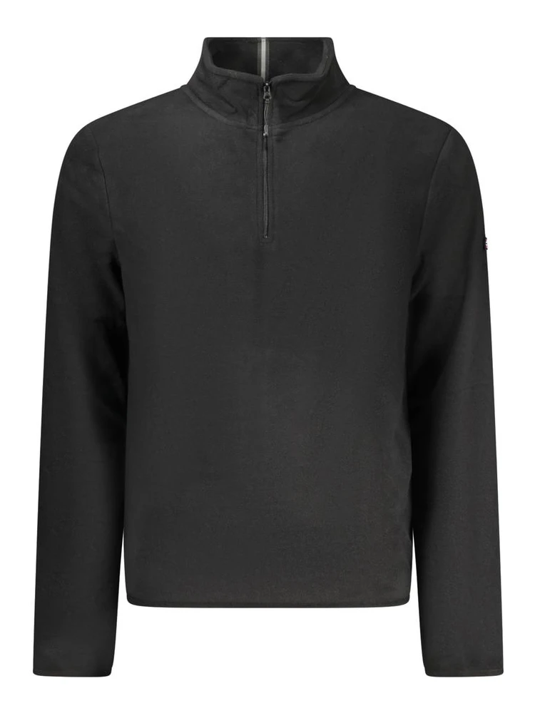 Black Polyester Men Sweater