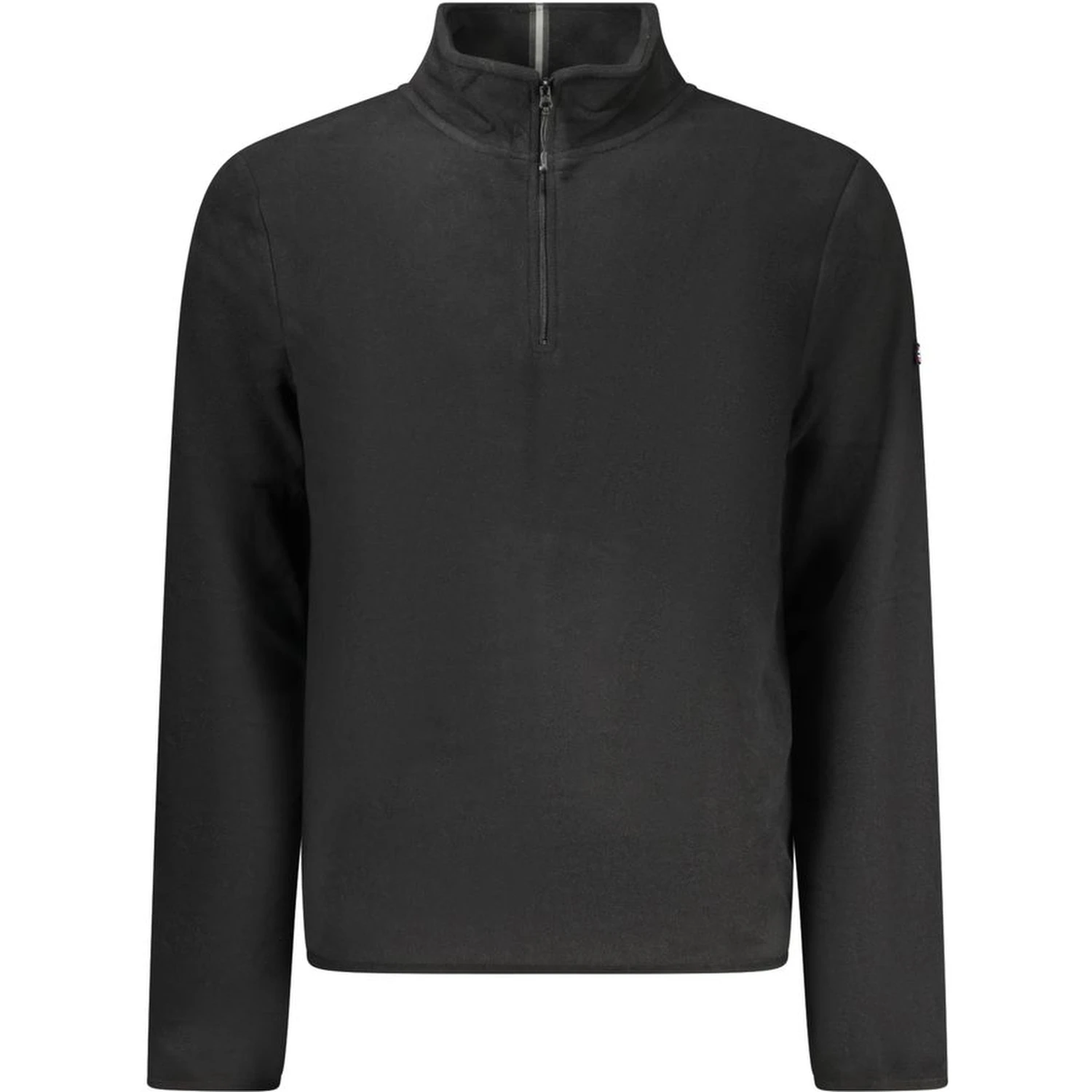 Black Polyester Men Sweater