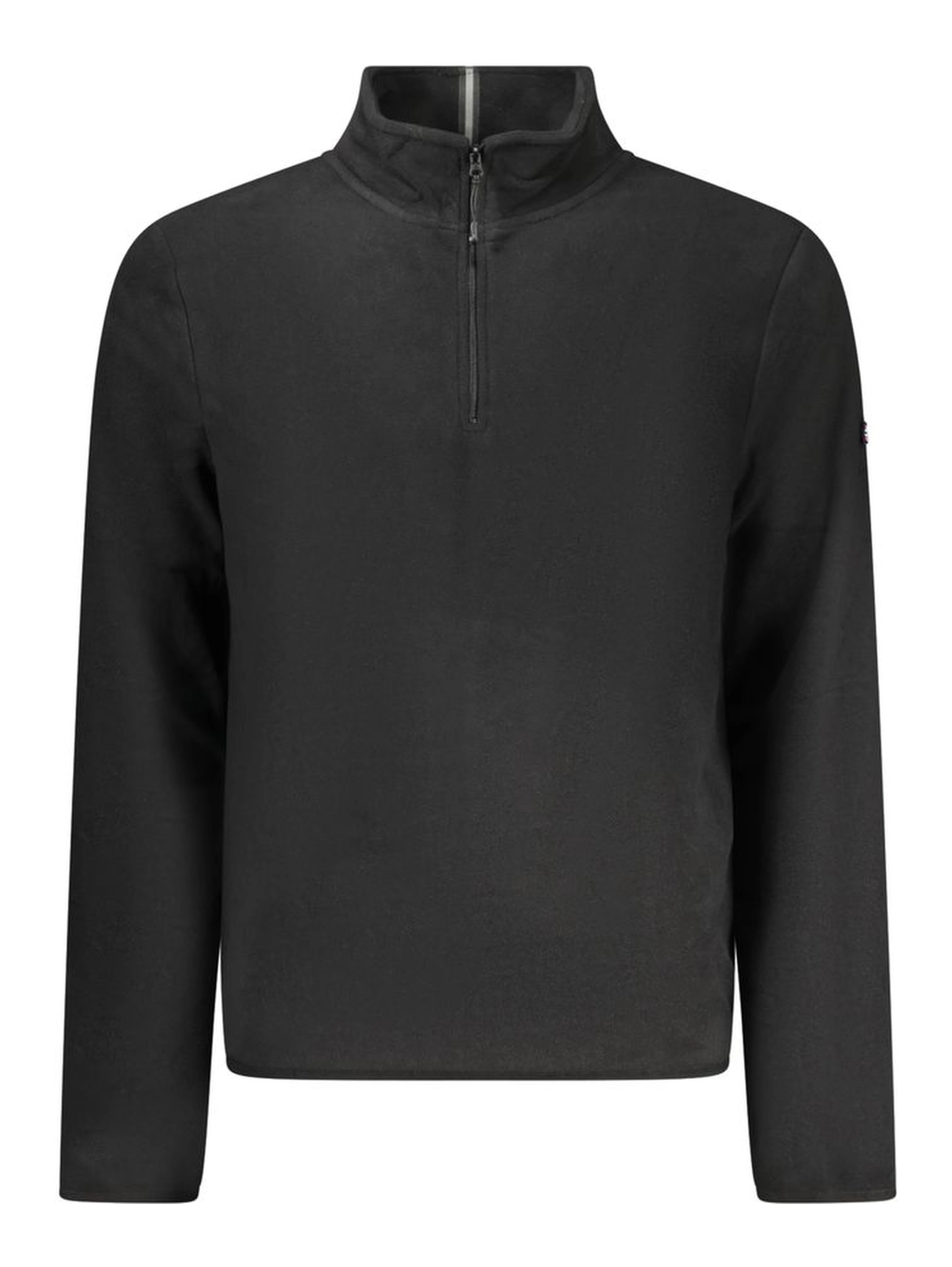 Black Polyester Men Sweater