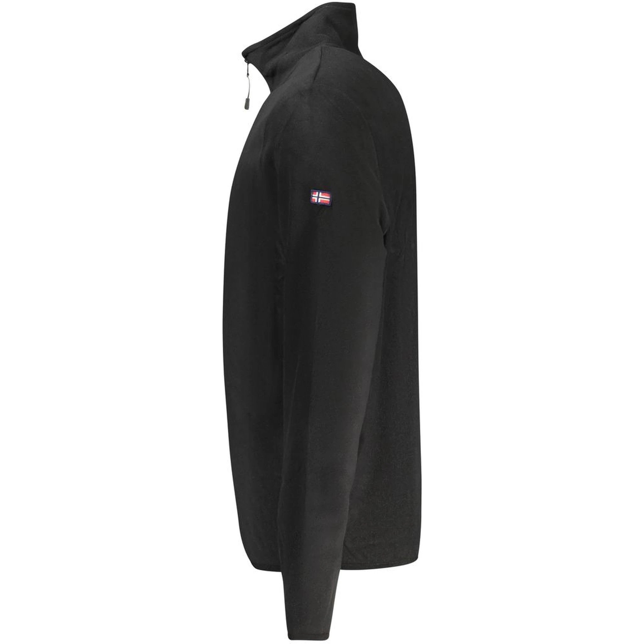 Black Polyester Men Sweater