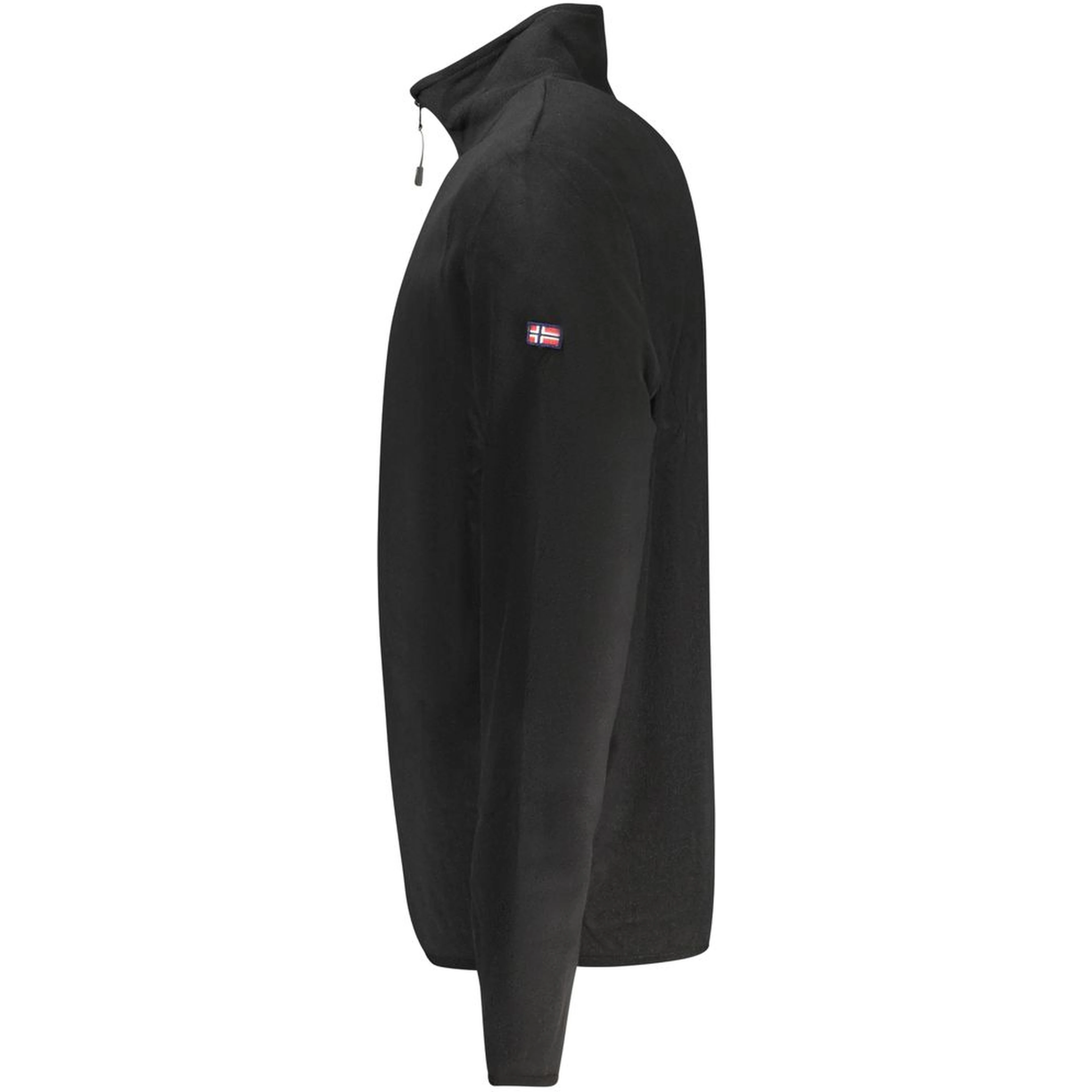 Black Polyester Men Sweater