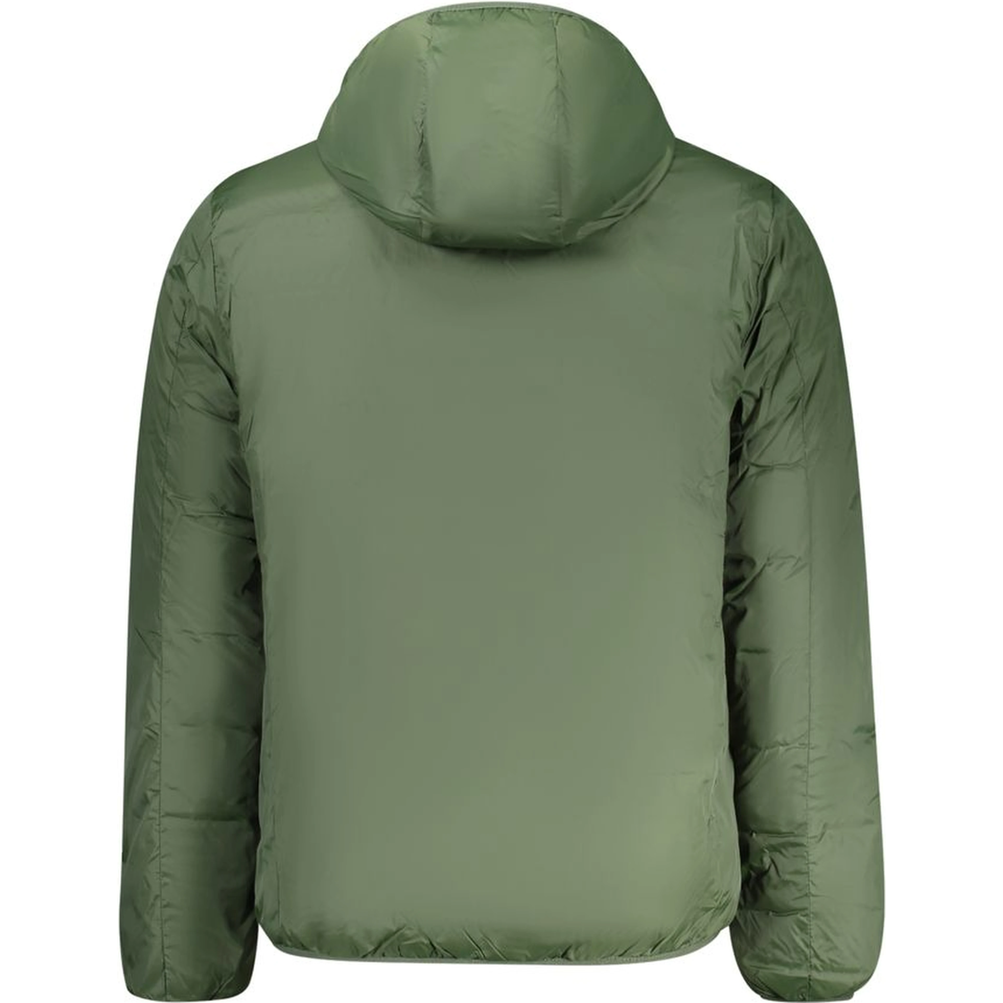 Green Polyester Men's Reversible Jacket