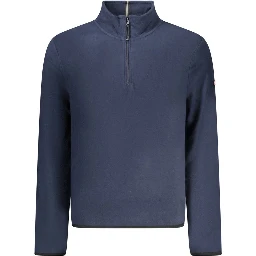 Blue Polyester Men Sweater