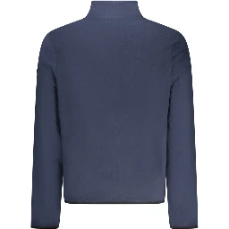 Blue Polyester Men Sweater