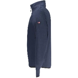 Blue Polyester Men Sweater