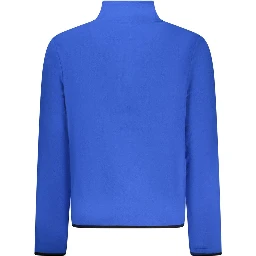 Blue Polyester Men Sweater