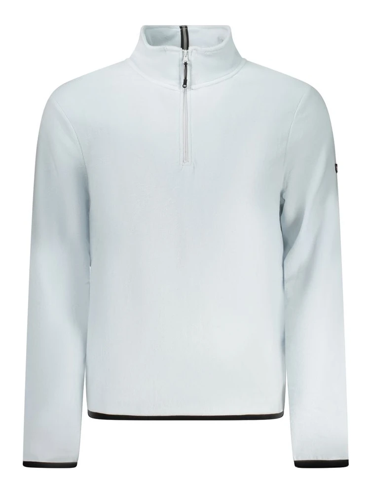 Blue Polyester Men Sweater