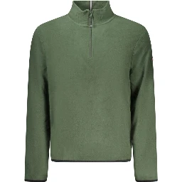Green Polyester Men Sweater