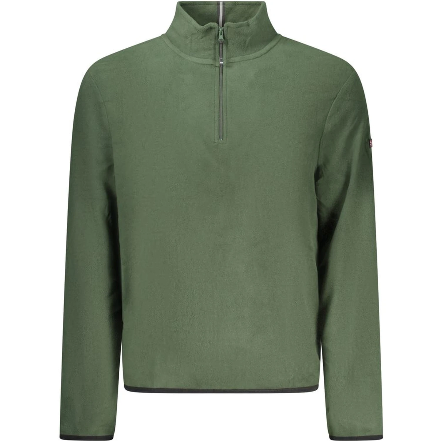 Green Polyester Men Sweater
