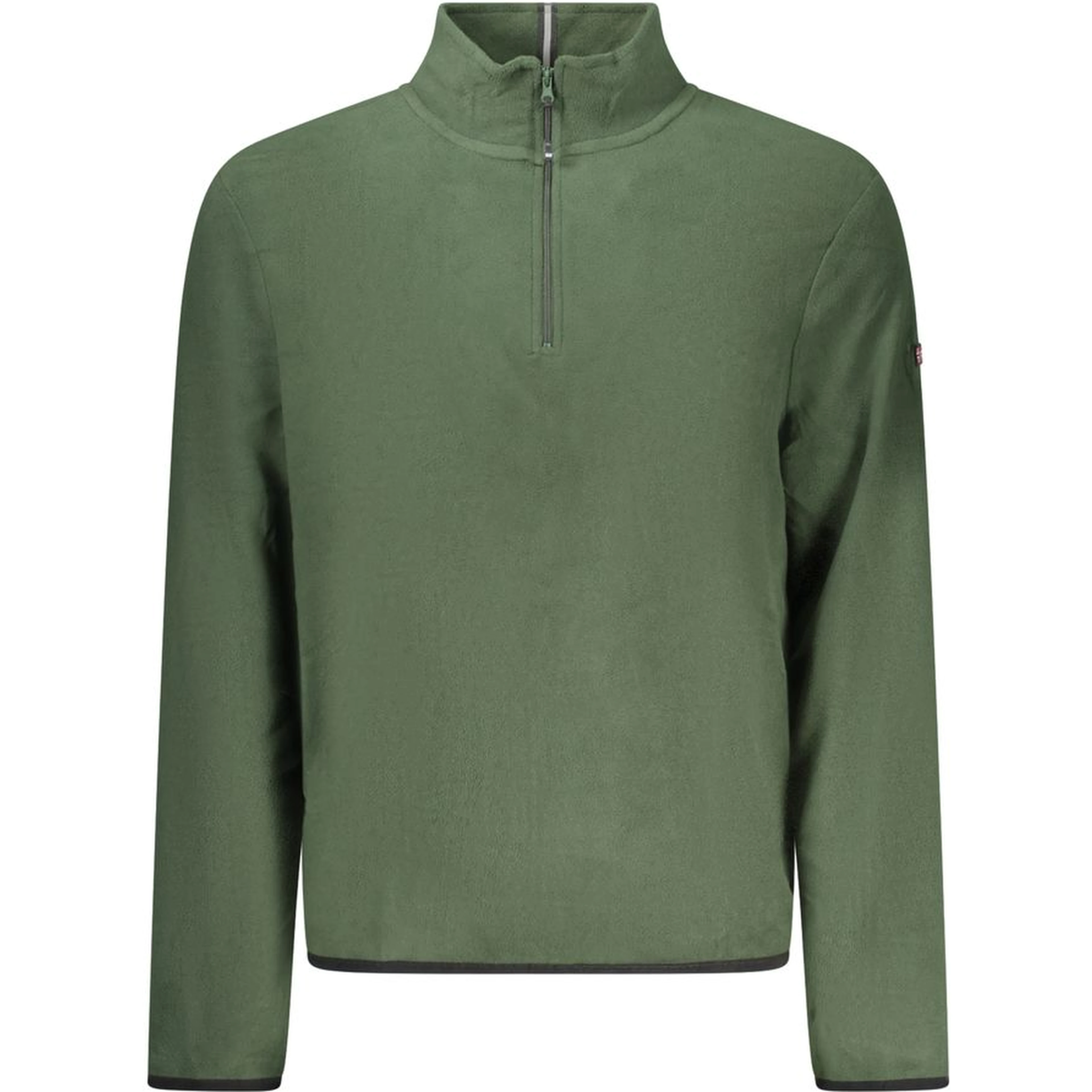 Green Polyester Men Sweater