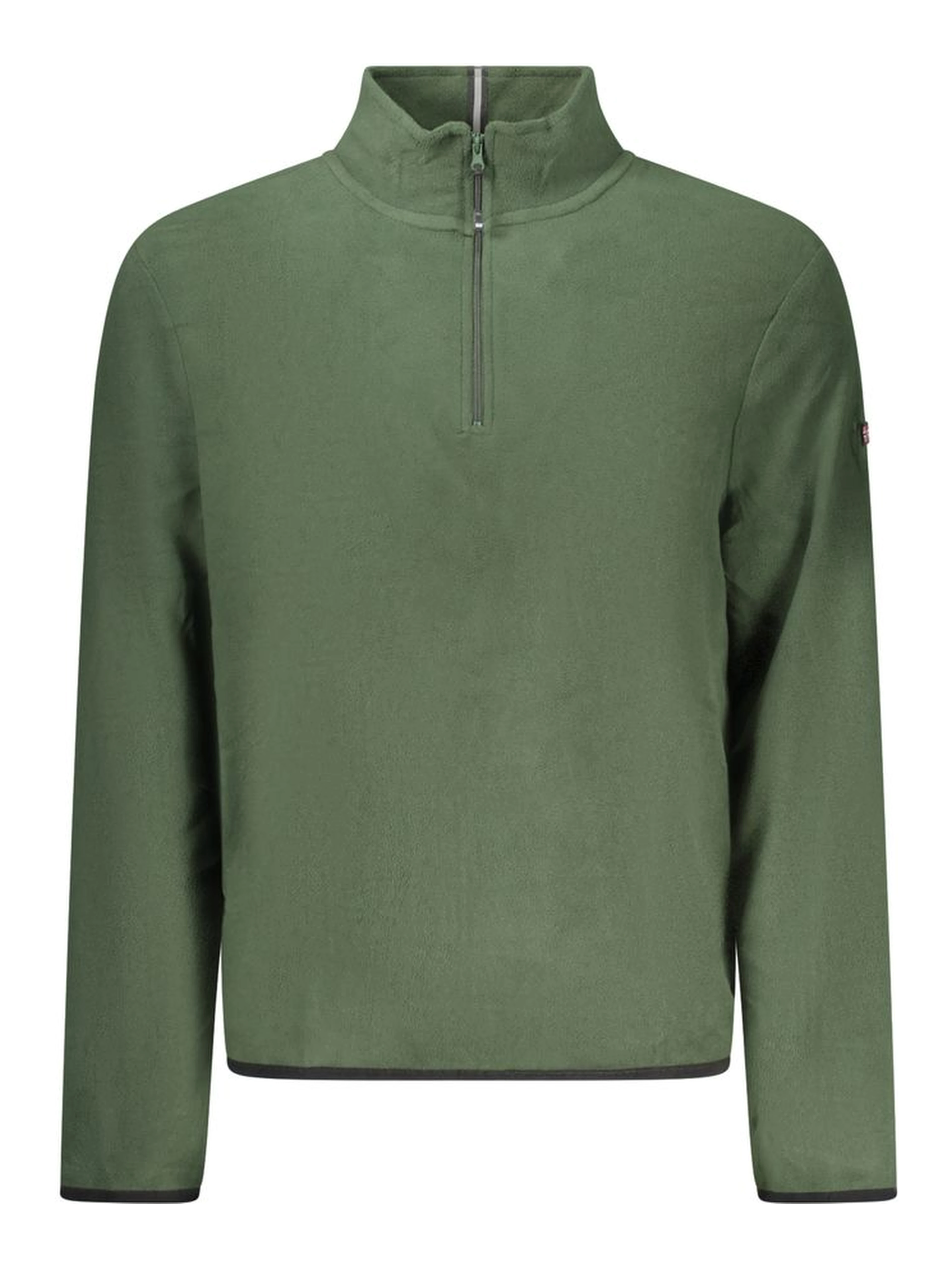 Green Polyester Men Sweater