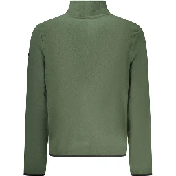 Green Polyester Men Sweater