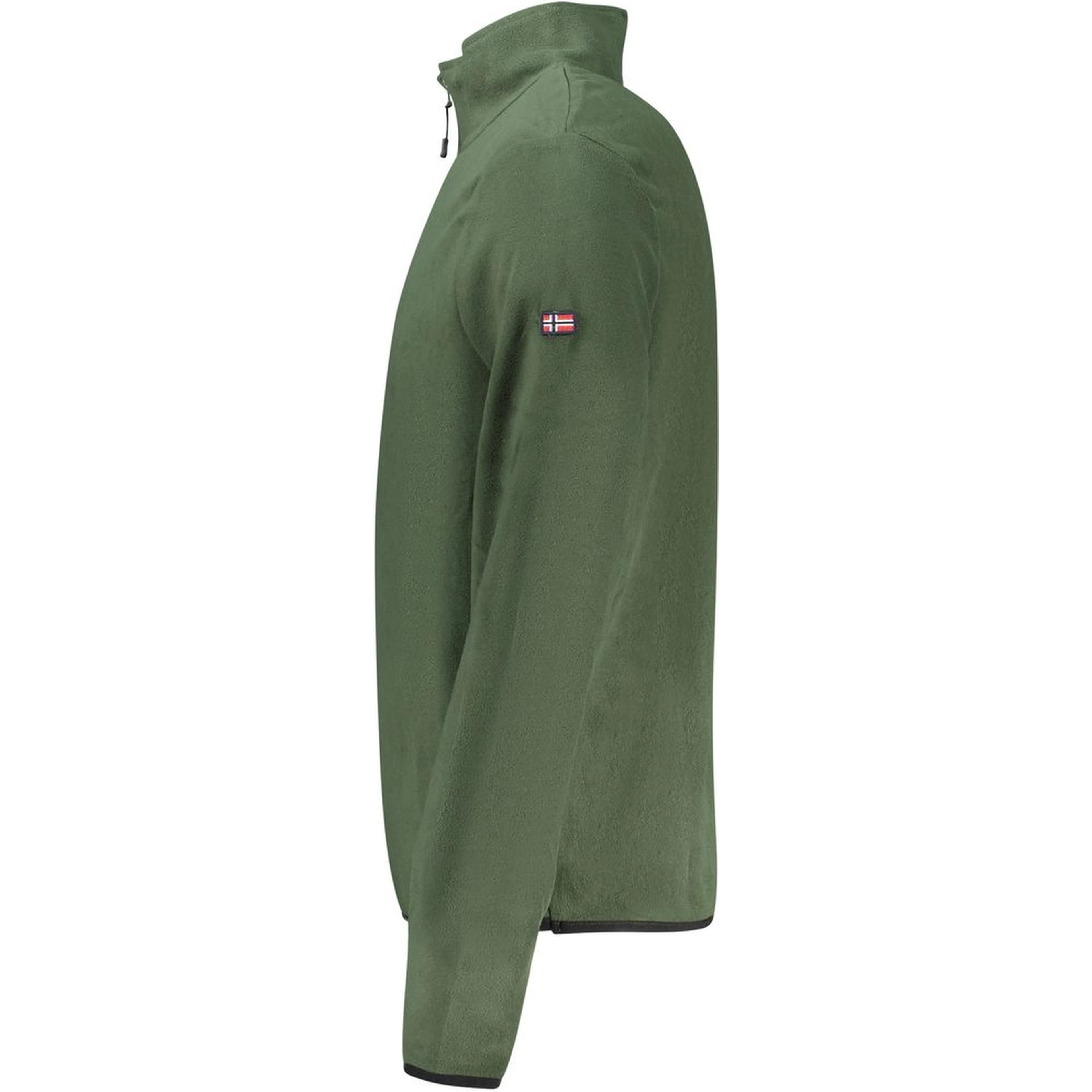Green Polyester Men Sweater