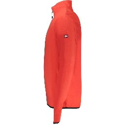 Red Polyester Men Sweater