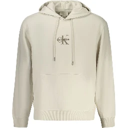 Beige Cotton Men Sweater