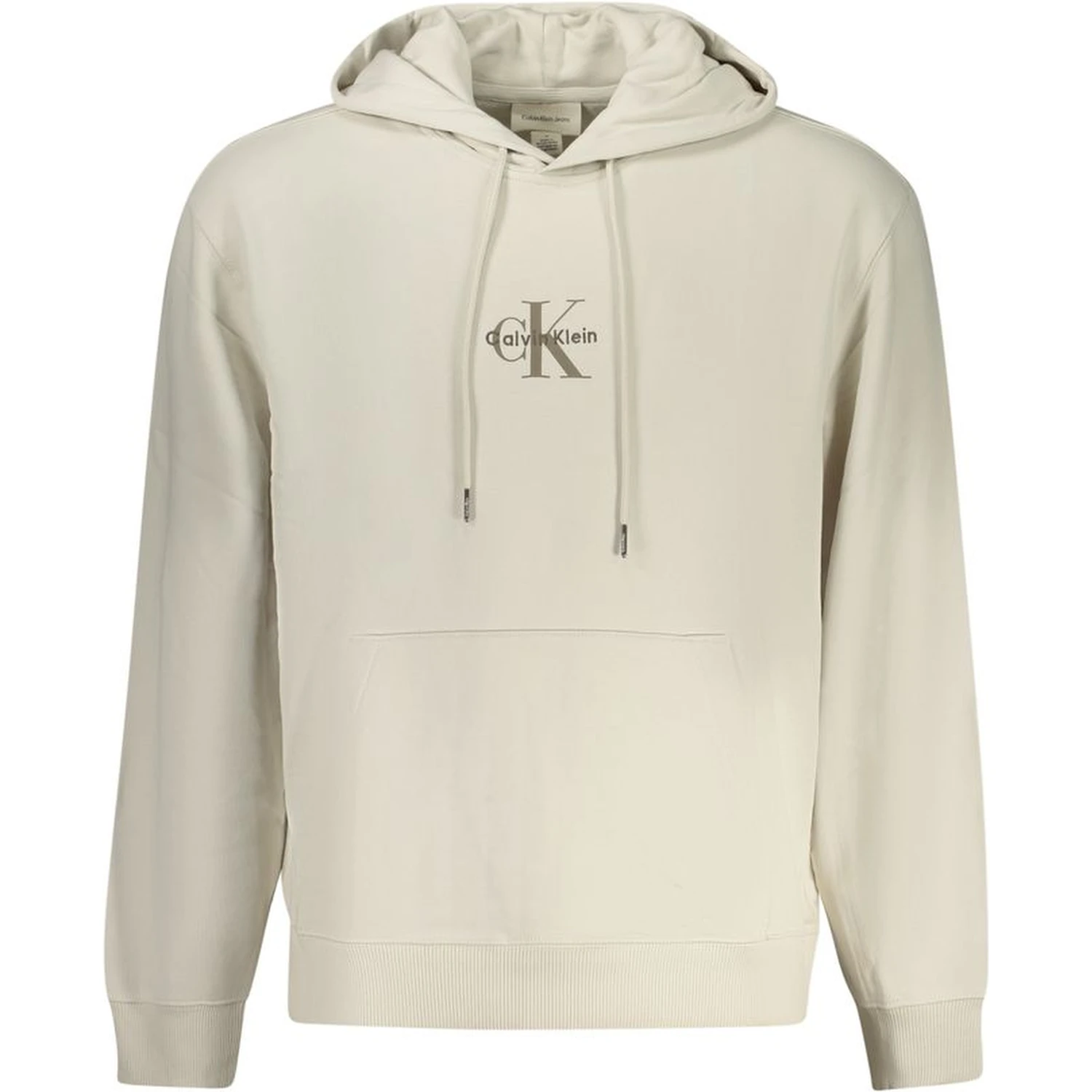Beige Cotton Men Sweater