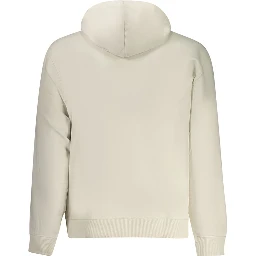 Beige Cotton Men Sweater