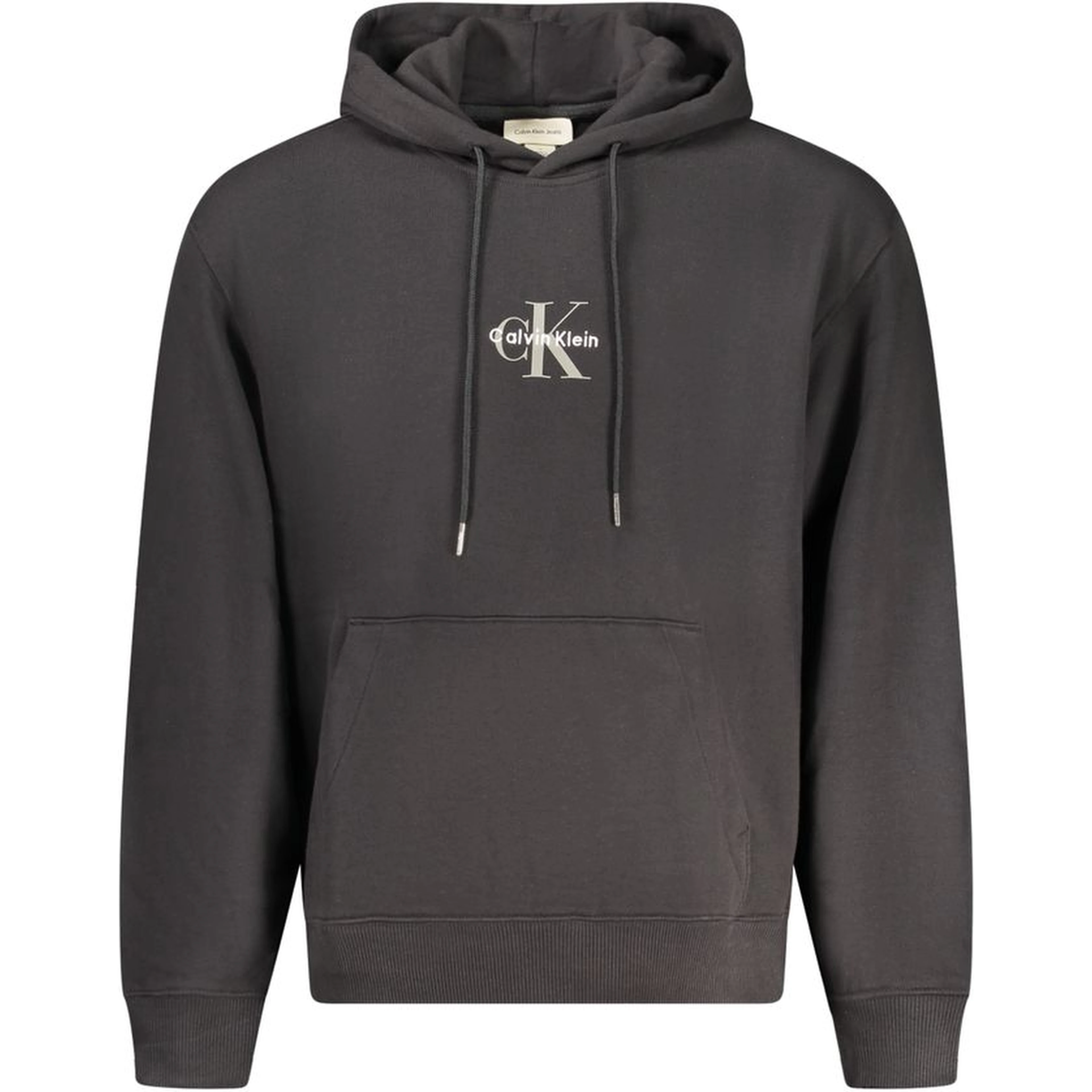 Black Cotton Men Sweater Hoodie