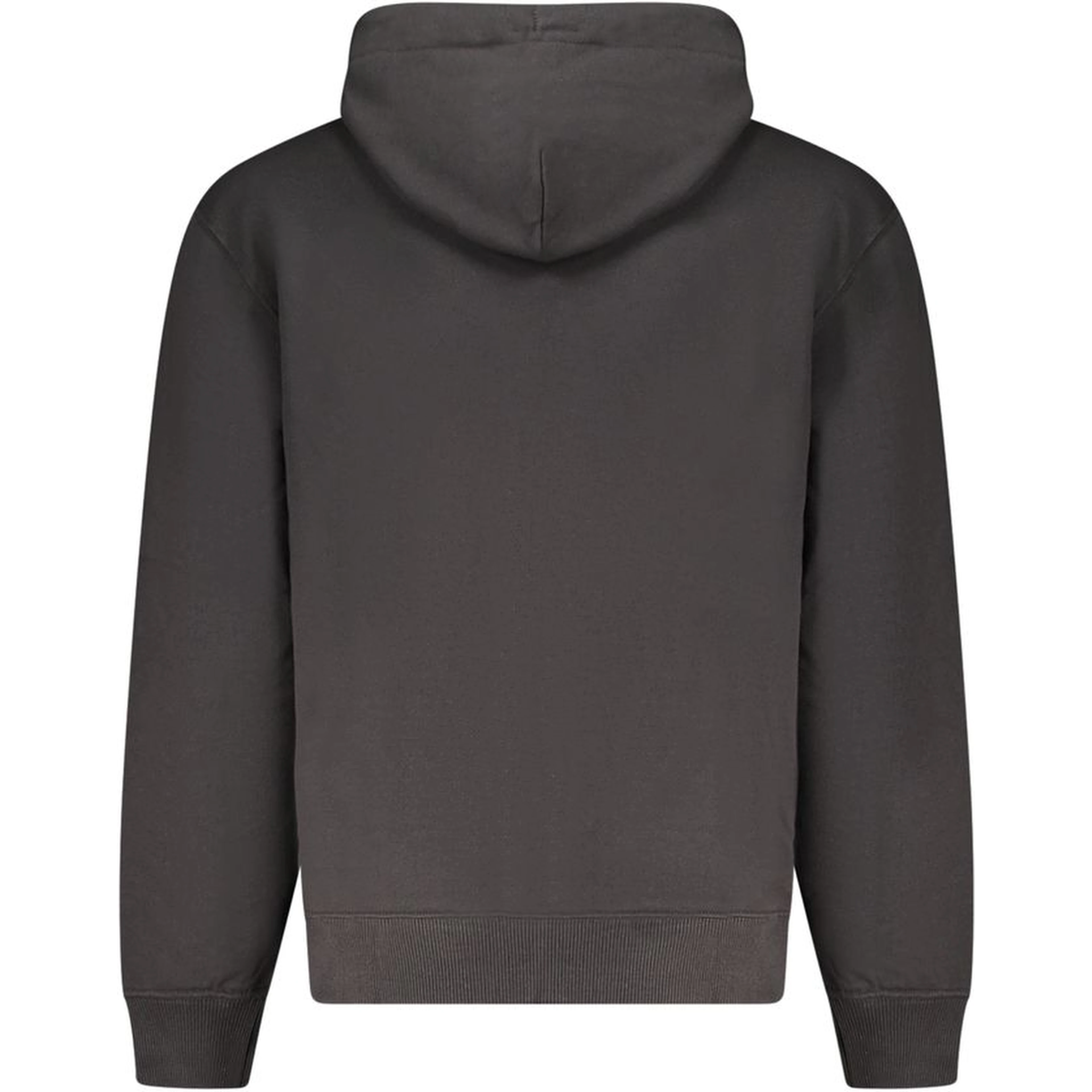 Black Cotton Men Sweater Hoodie