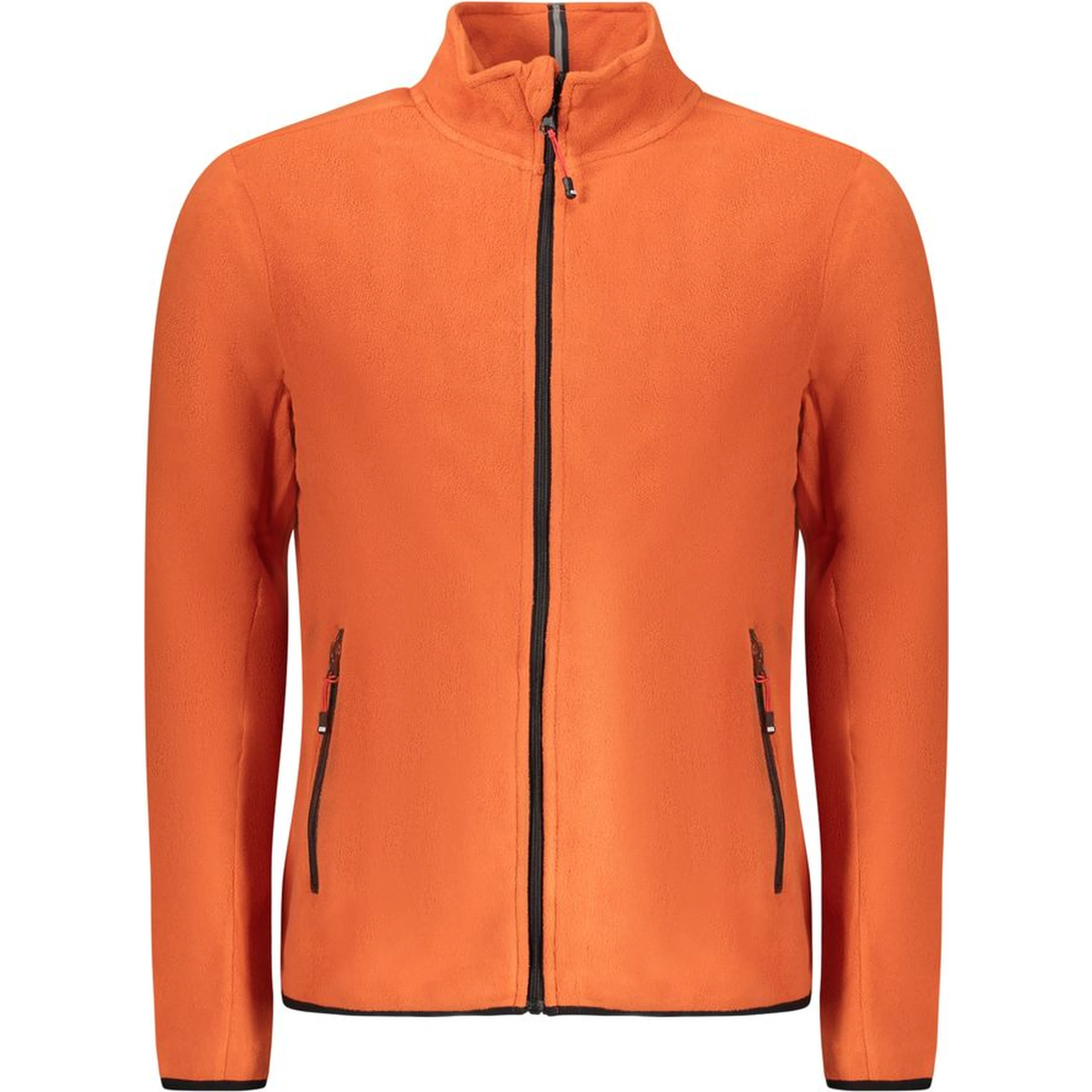 Orange Polyester Men Sweater