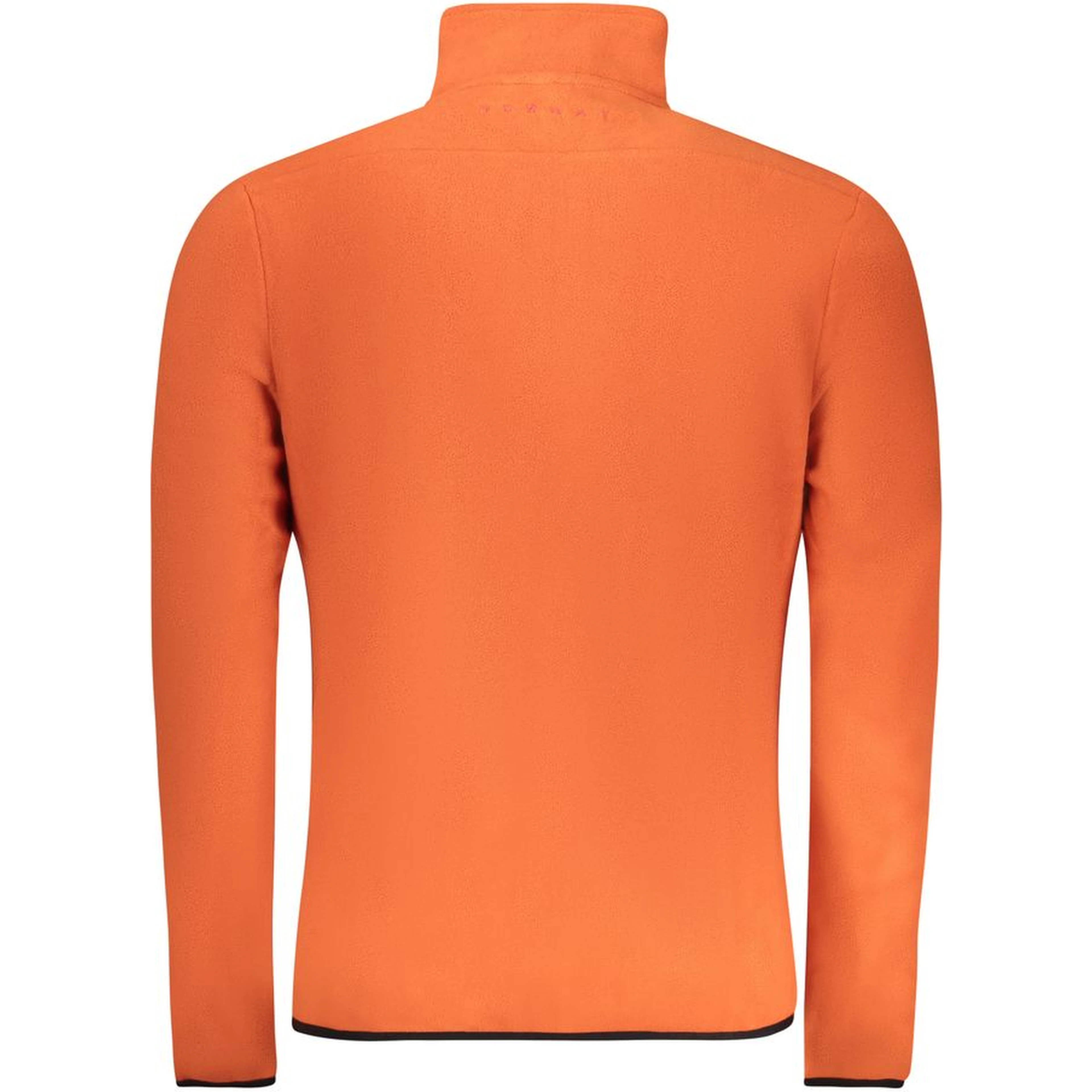 Orange Polyester Men Sweater