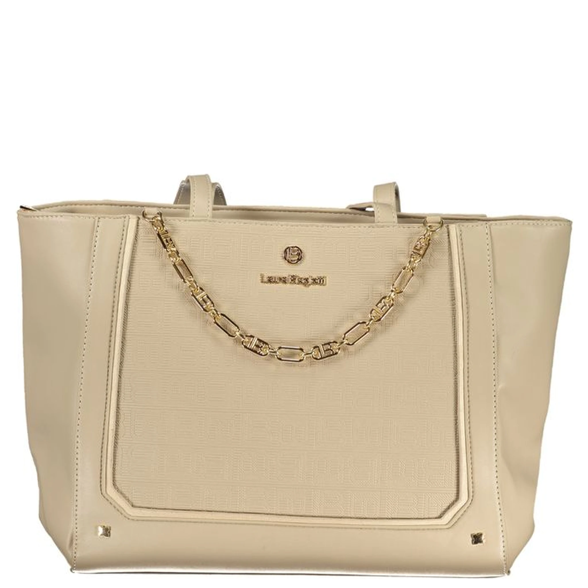 Beige PVC Women Handbag