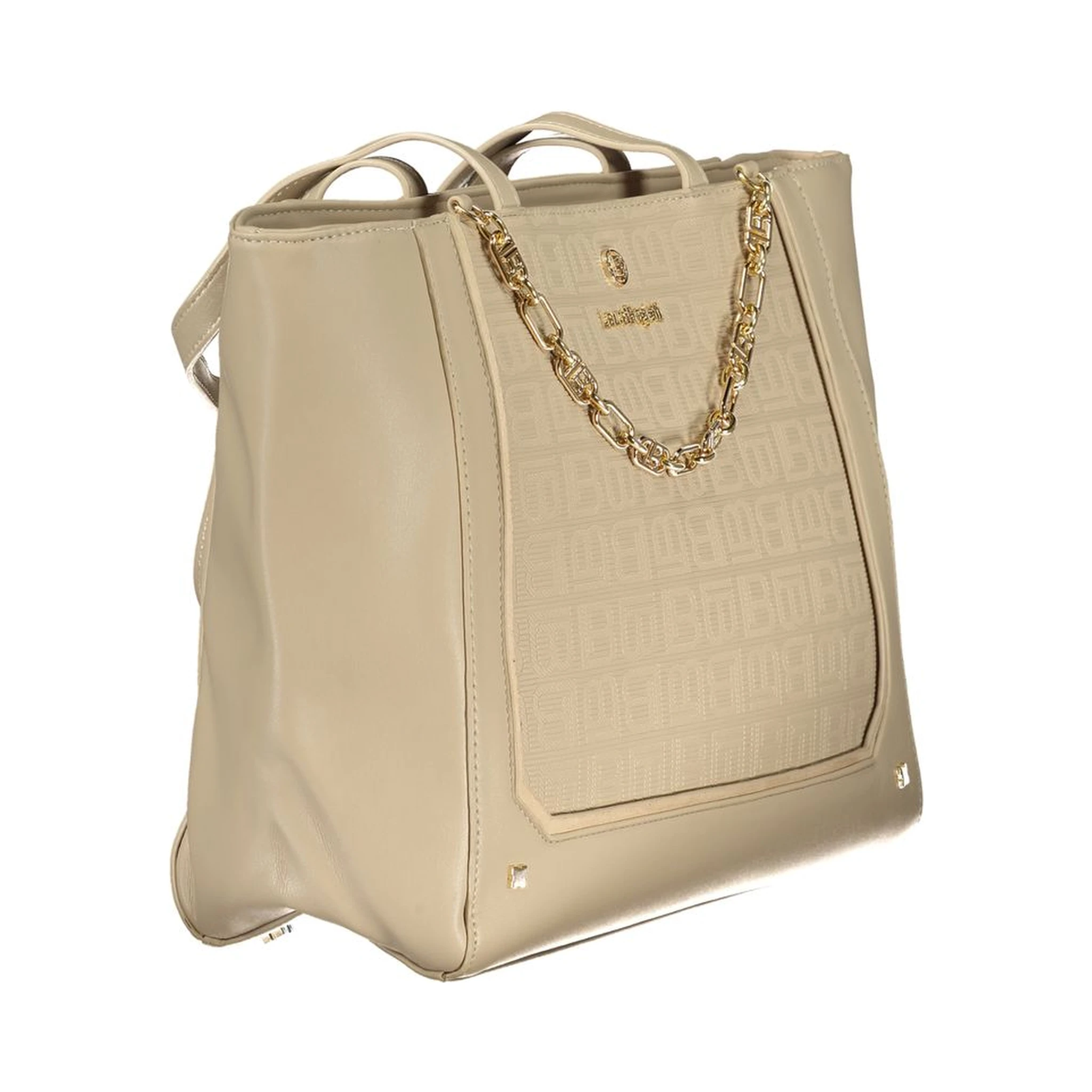 Beige PVC Women Handbag