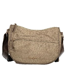 Beige Polyester Women Handbag
