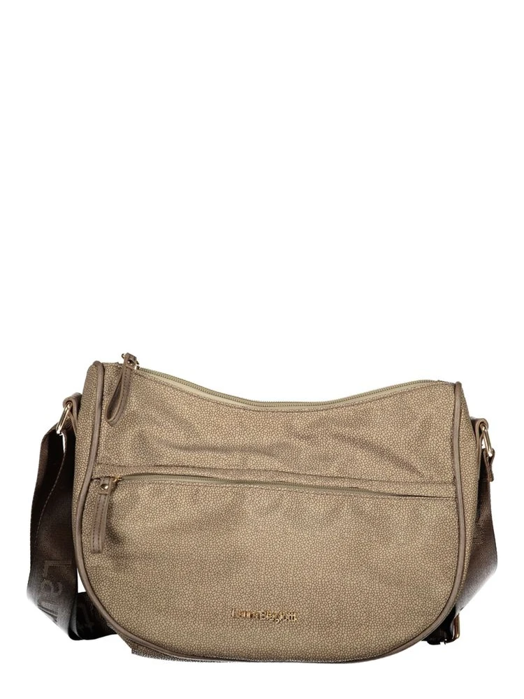 Beige Polyester Women Handbag