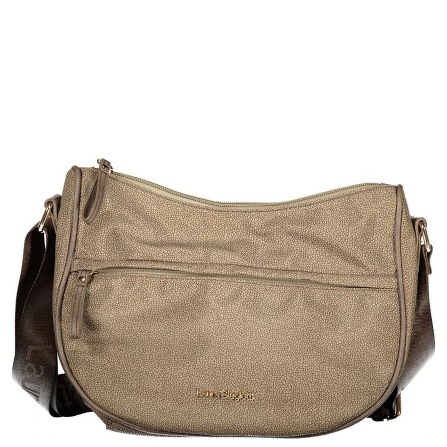 Beige Polyester Women Handbag
