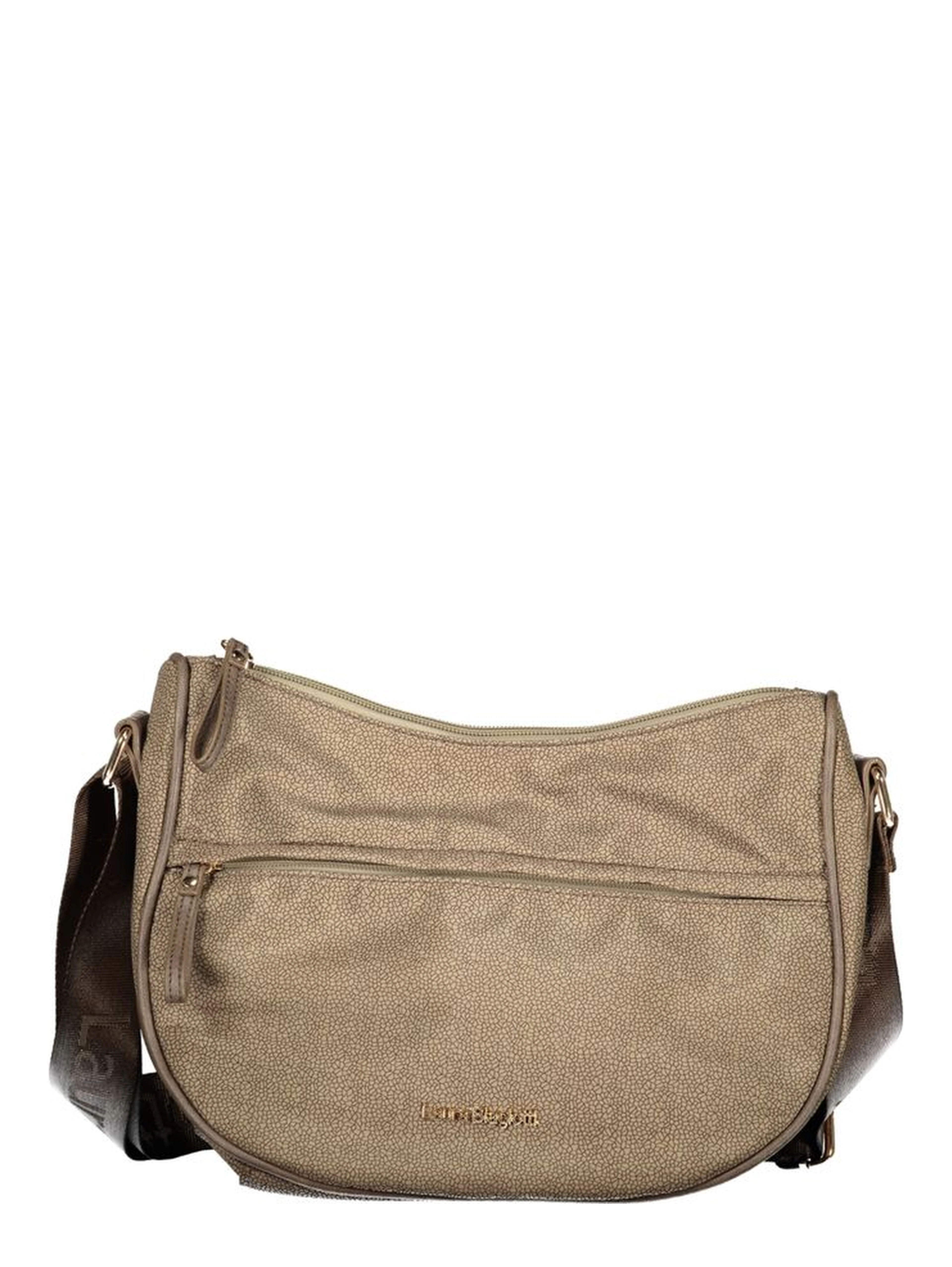 Beige Polyester Women Handbag