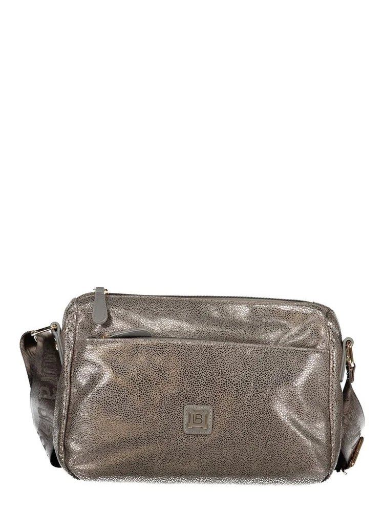 Gray Polyester Women Handbag
