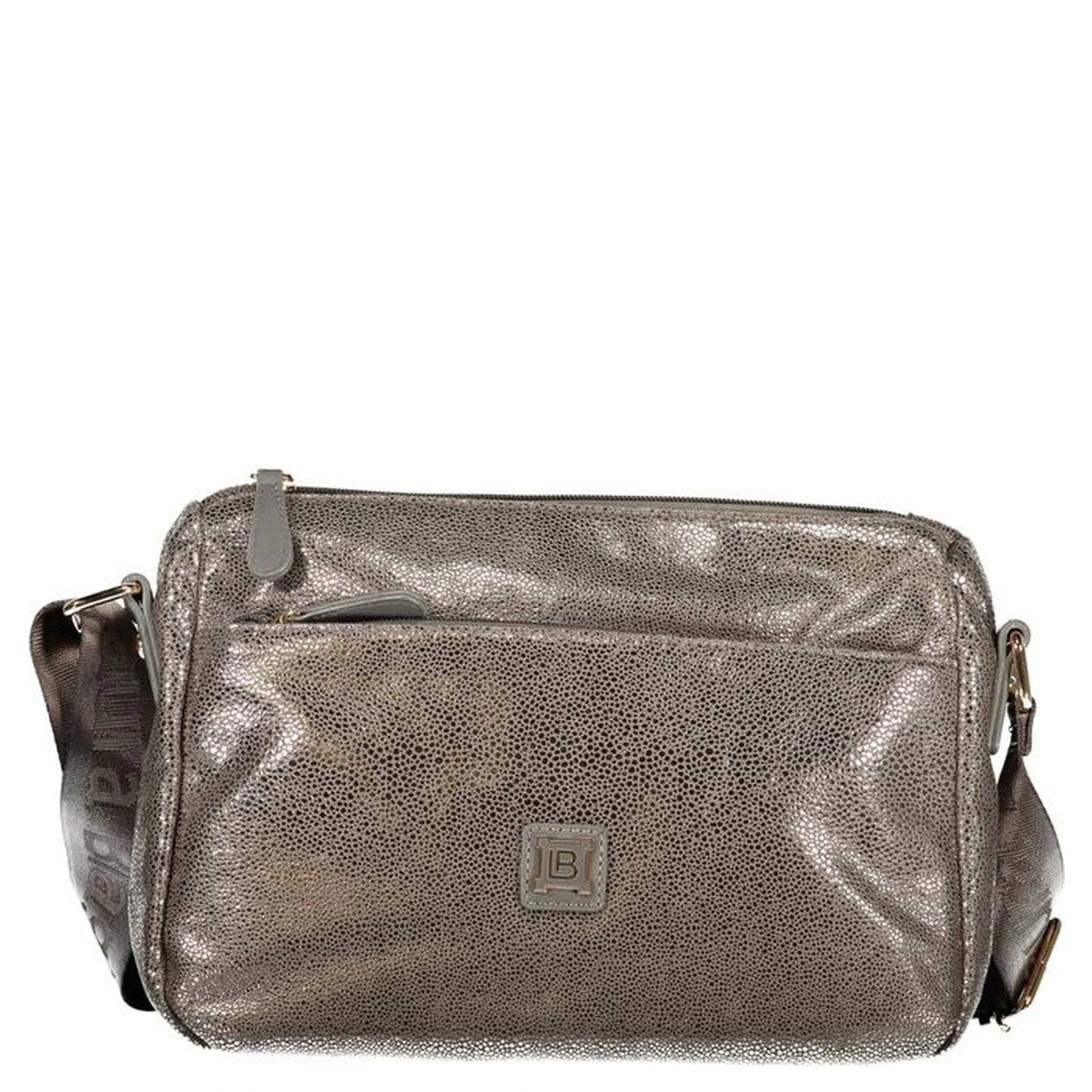 Gray Polyester Women Handbag
