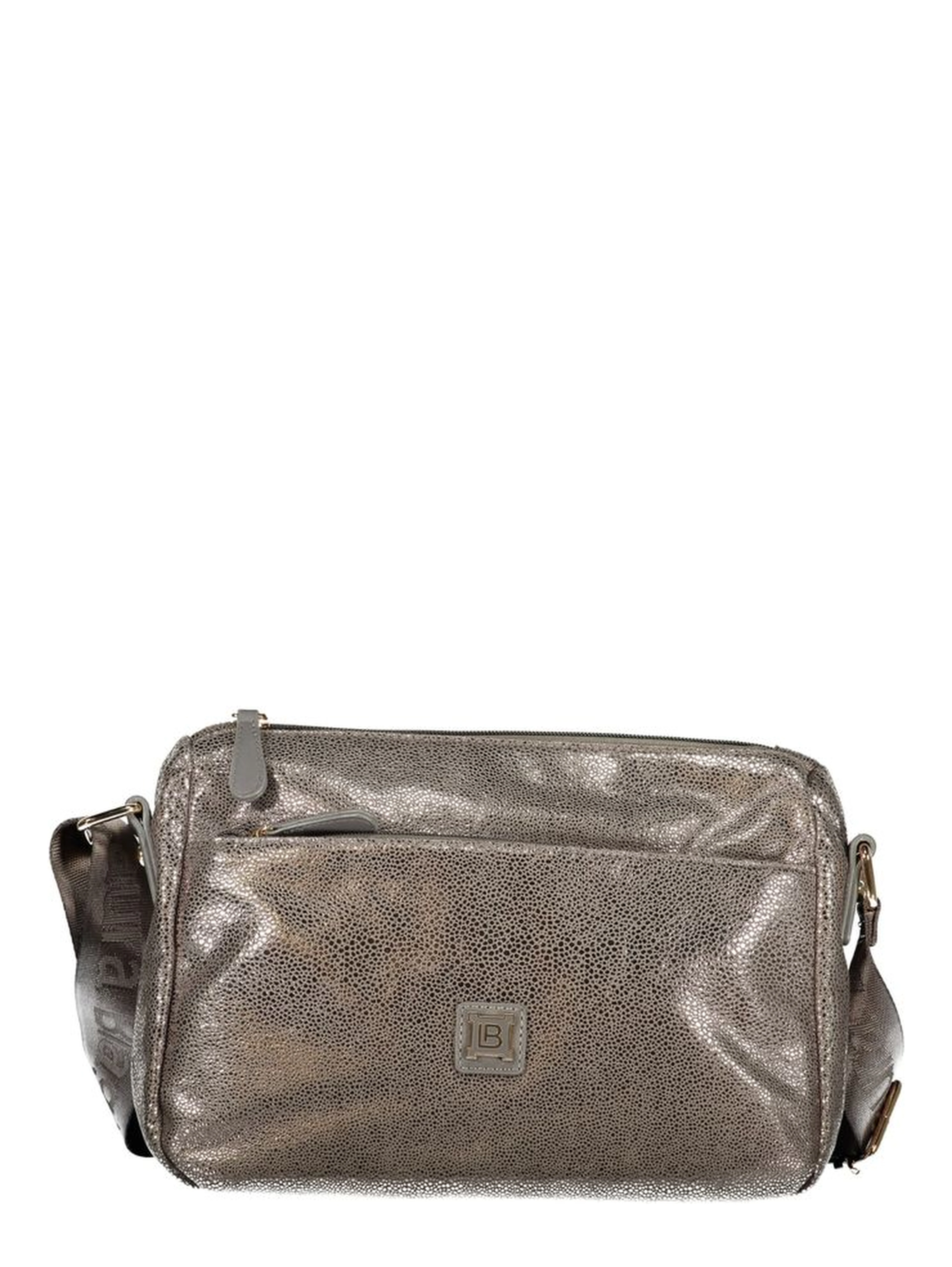 Gray Polyester Women Handbag