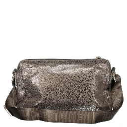 Gray Polyester Women Handbag