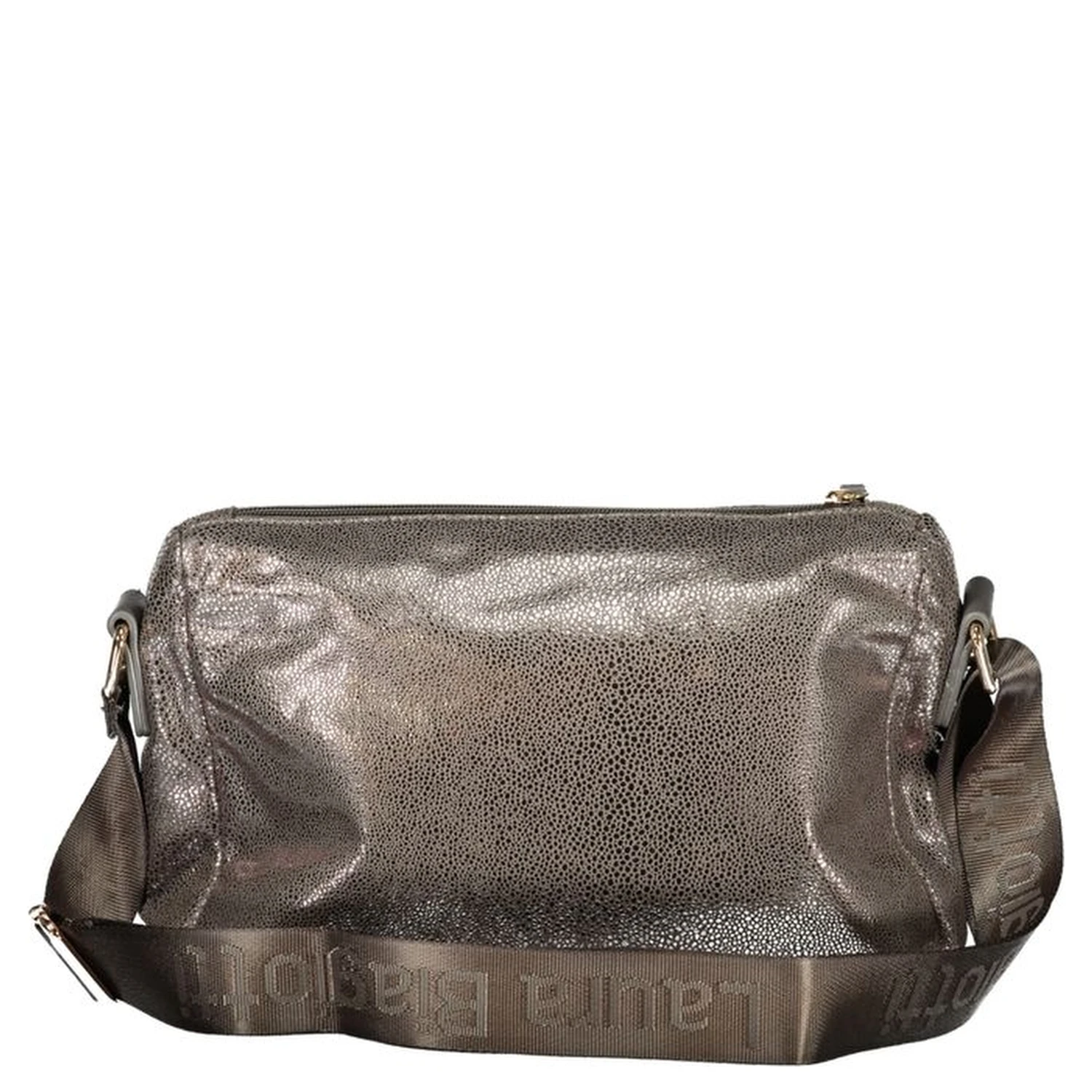 Gray Polyester Women Handbag