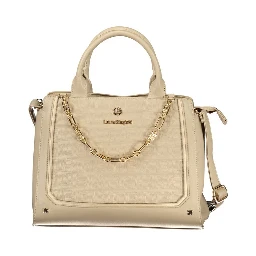 Beige PVC Women Handbag
