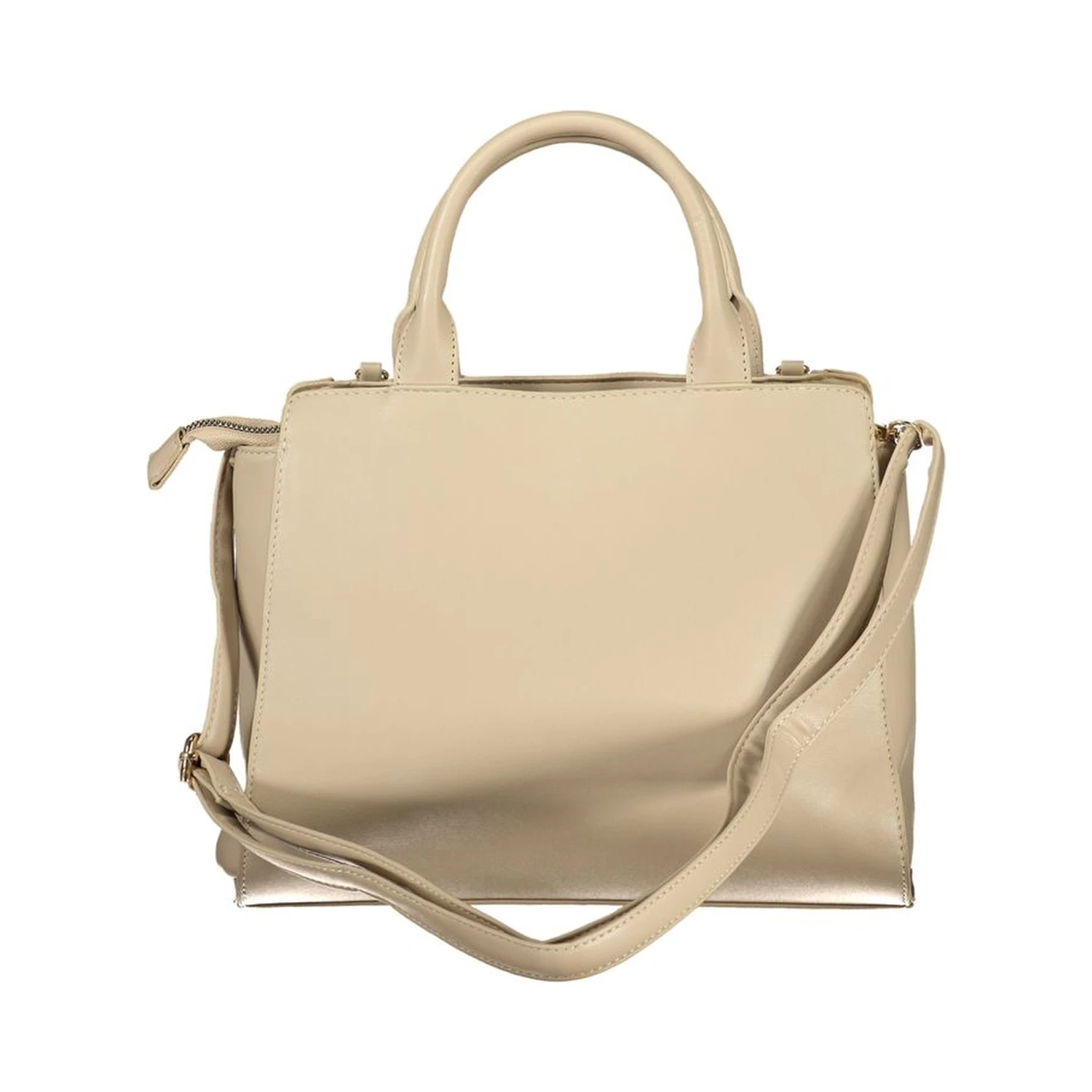 Beige PVC Women Handbag